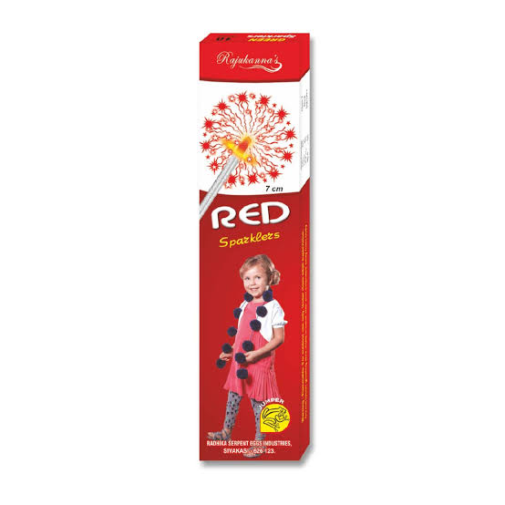 7 cm Red Sparkles